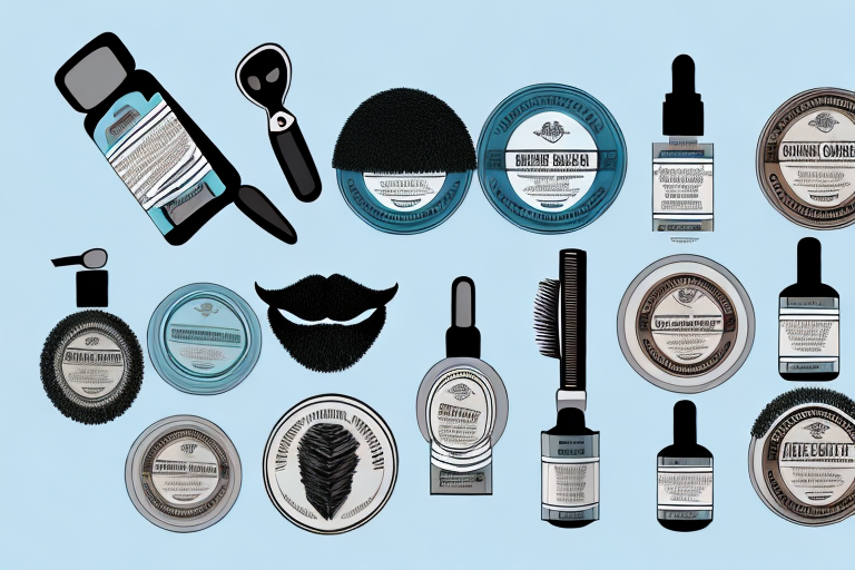 A variety of beard care products