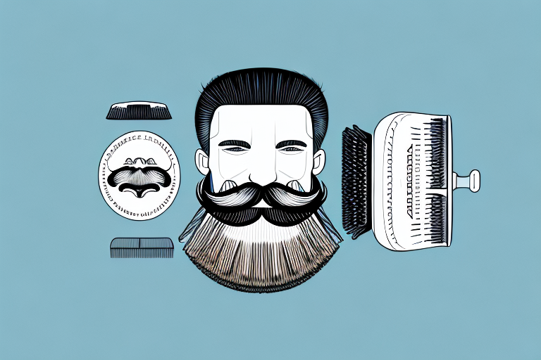 A beard roller and its bristles