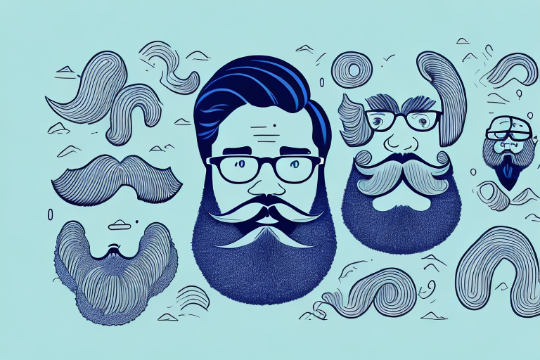 A beard growing rapidly in a time-lapse sequence