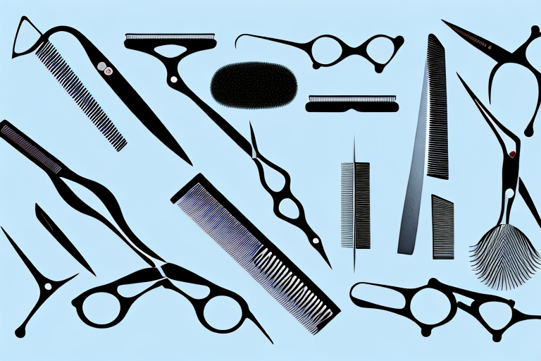 A barber's tools and supplies